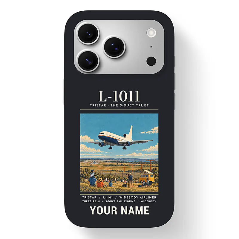 L-1011 TriStar - Poster + Name - MagSafe iPhone 17 Pro - Black