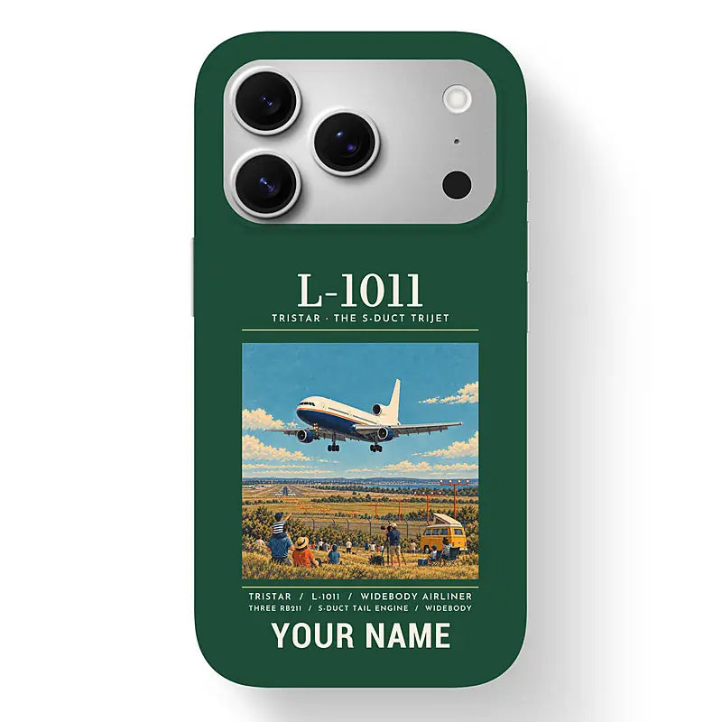 L-1011 TriStar - Poster + Name - MagSafe iPhone 17 Pro - Dark Green