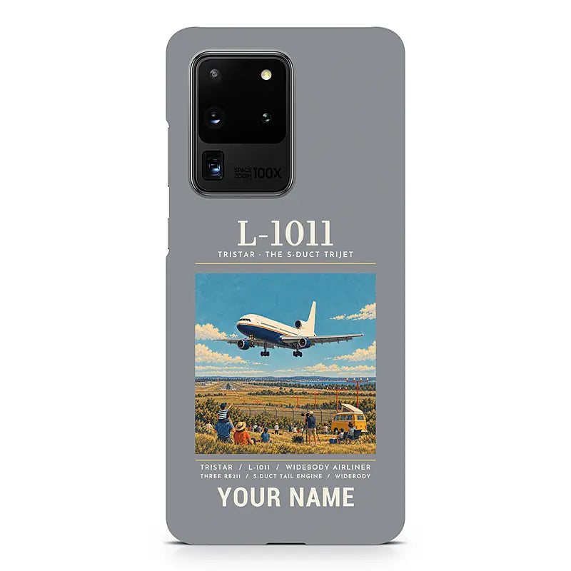 L-1011 TriStar - Poster + Name - Samsung Case - Gray