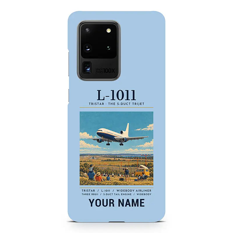 L-1011 TriStar - Poster + Name - Samsung Case - Light Blue