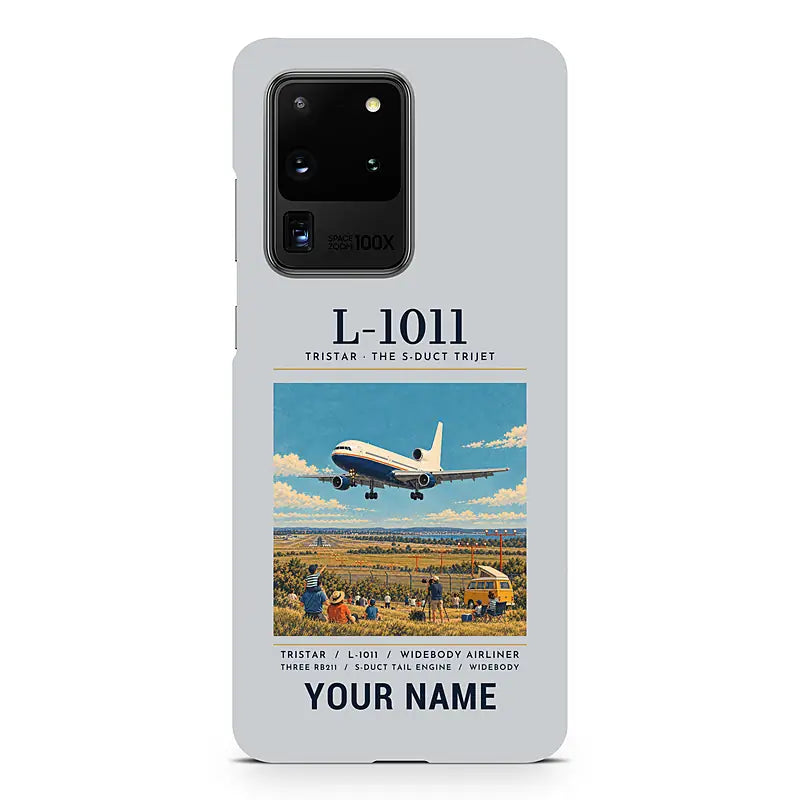 L-1011 TriStar - Poster + Name - Samsung Case - Light Gray