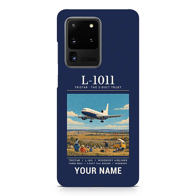 L-1011 TriStar - Poster + Name - Samsung Case - Navy Blue
