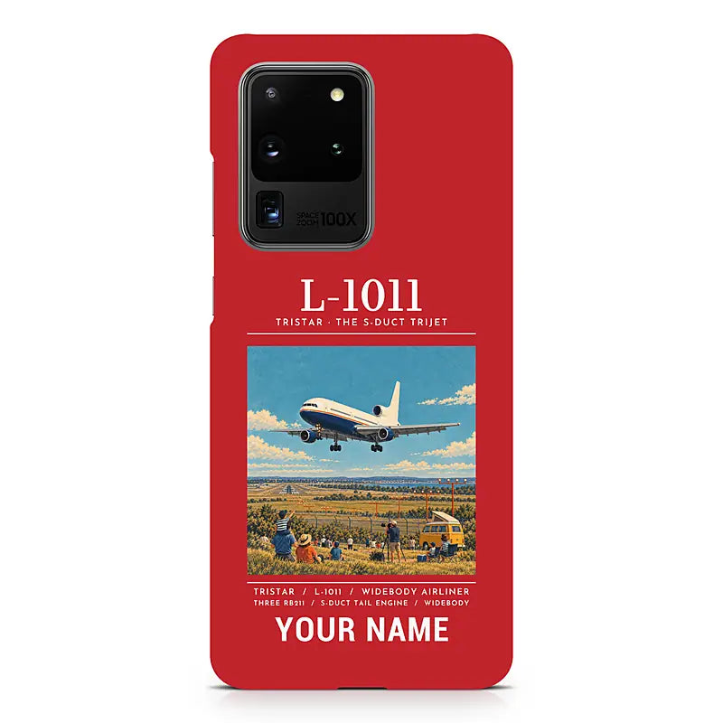 L-1011 TriStar - Poster + Name - Samsung Case - Red