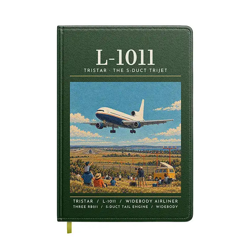 L-1011 TriStar - Poster - Notebook - Dark Green