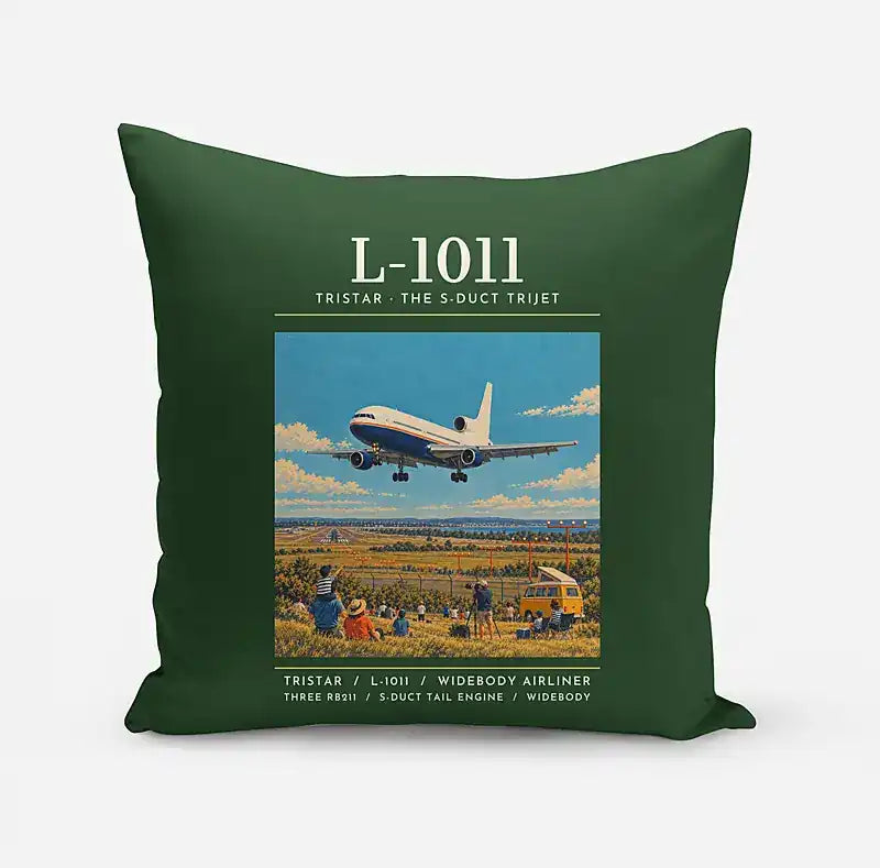 L-1011 TriStar - Poster - Pillow - Dark Green