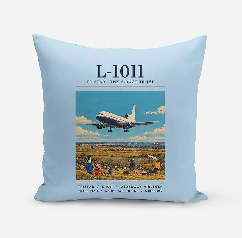 L-1011 TriStar - Poster - Pillow - Light Blue