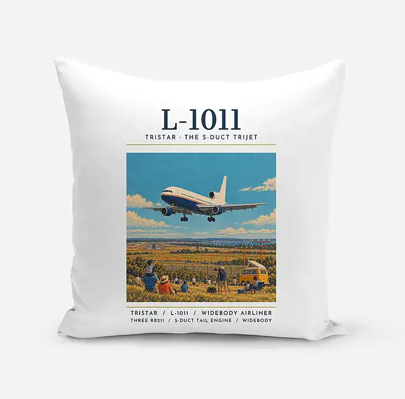 L-1011 TriStar - Poster - Pillow - White