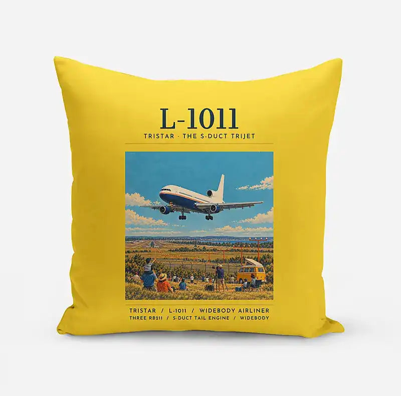 L-1011 TriStar - Poster - Pillow - Yellow