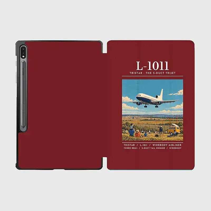 L-1011 TriStar - Poster - Samsung Tablet - Dark Red