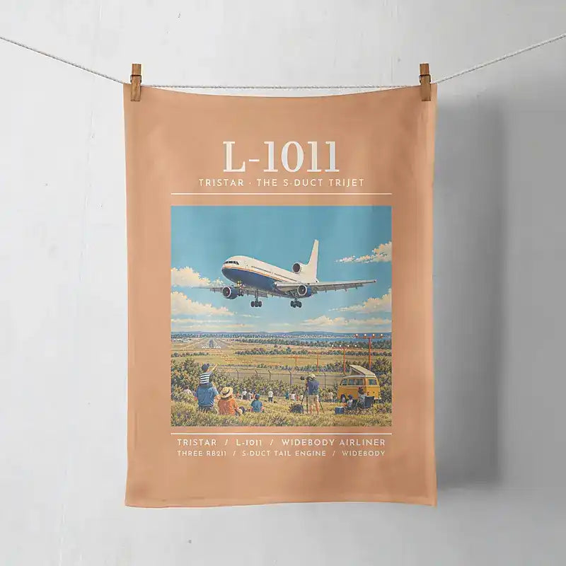 L-1011 TriStar - Poster - Towel - Orange