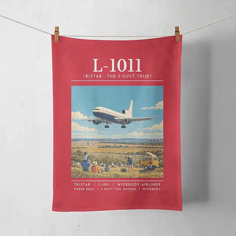 L-1011 TriStar - Poster - Towel - Red