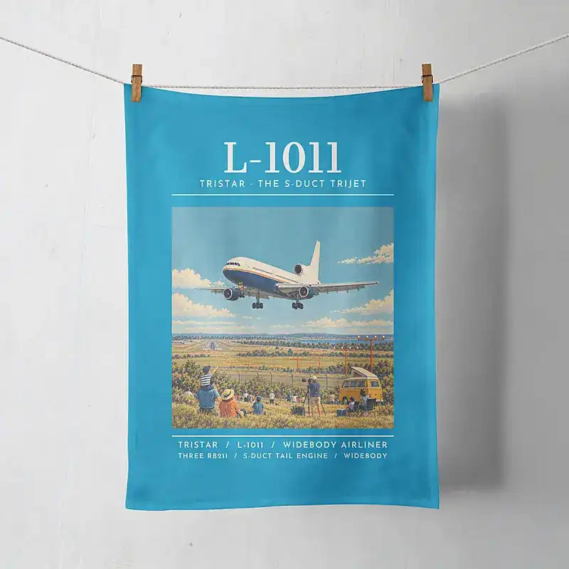L-1011 TriStar - Poster - Towel - Turquoise