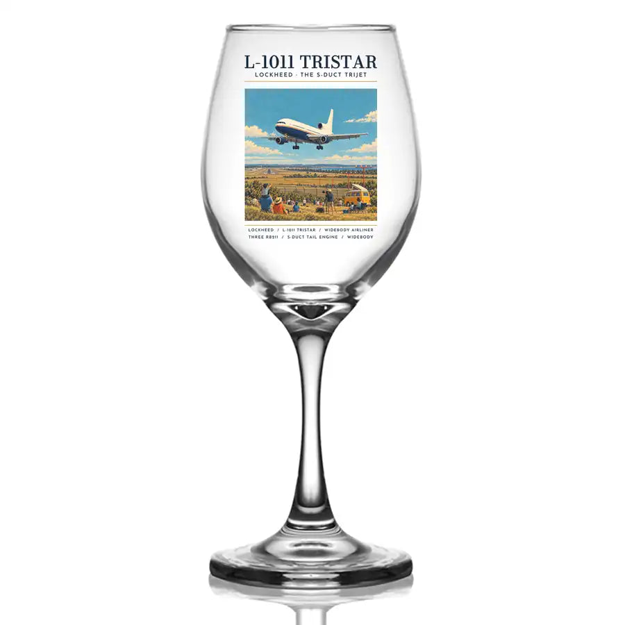L-1011 TriStar - Poster - Wine Glass