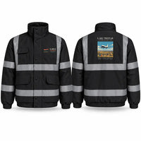 Thumbnail for Lockheed L-1011 TriStar Reflective Winter Jackets - Poster - Black