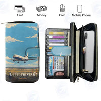 Thumbnail for Lockheed L-1011 TriStar Leather Wallets - Zip Long Wallet - 3D + Name