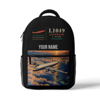 Thumbnail for Lockheed L-1049G Super Constellation - 3D Backpack - Black + Name