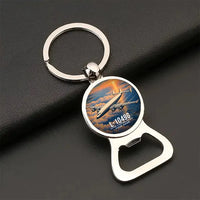 Thumbnail for L-1049G Super Constellation - 3D + Name - Bottle Opener Key Chain - Full Print