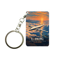 Thumbnail for L-1049G Super Constellation - 3D + Name - Key Chain - Full Print