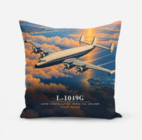 Thumbnail for L-1049G Super Constellation - 3D + Name - Pillow - Full Print
