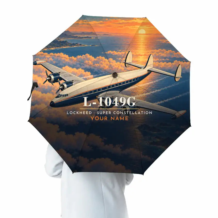 Lockheed L-1049G Super Constellation - 3D + Name - Umbrella