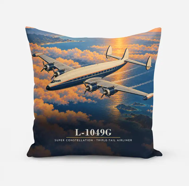 L-1049G Super Constellation - 3D - Pillow - Full Print