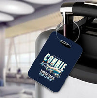 Thumbnail for L-1049G Super Constellation - Cartoon - Luggage Tag - Navy Blue