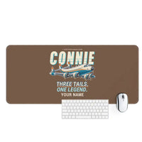 Thumbnail for L-1049G Super Constellation - Cartoon + Name - Desk Mat - Brown