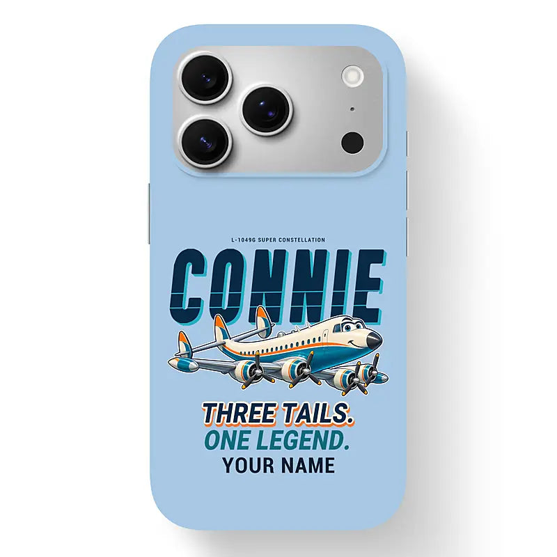 L-1049G Super Constellation - Cartoon + Name - MagSafe iPhone 17 Pro - Light Blue