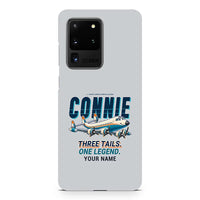Thumbnail for L-1049G Super Constellation - Cartoon + Name - Samsung Case - Light Gray