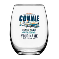 Thumbnail for Lockheed L-1049G Super Constellation - Cartoon + Name - Water & Drink Glass