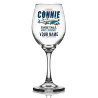 Thumbnail for Lockheed L-1049G Super Constellation - Cartoon + Name - Wine Glass