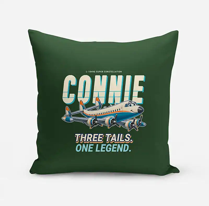 L-1049G Super Constellation - Cartoon - Pillow - Dark Green