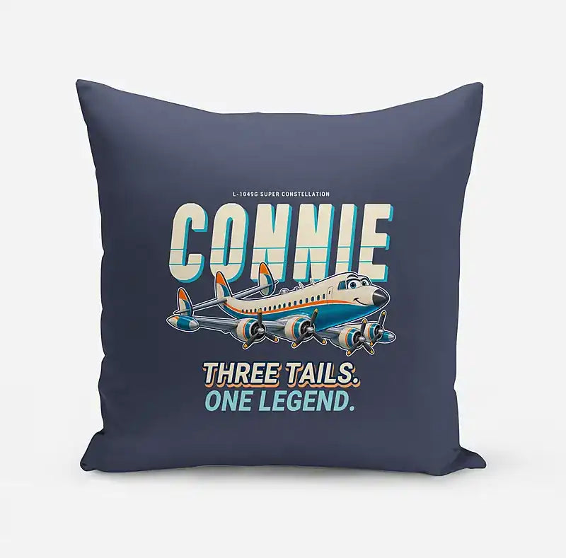 L-1049G Super Constellation - Cartoon - Pillow - Navy Blue
