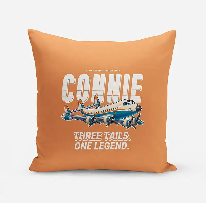 L-1049G Super Constellation - Cartoon - Pillow - Orange