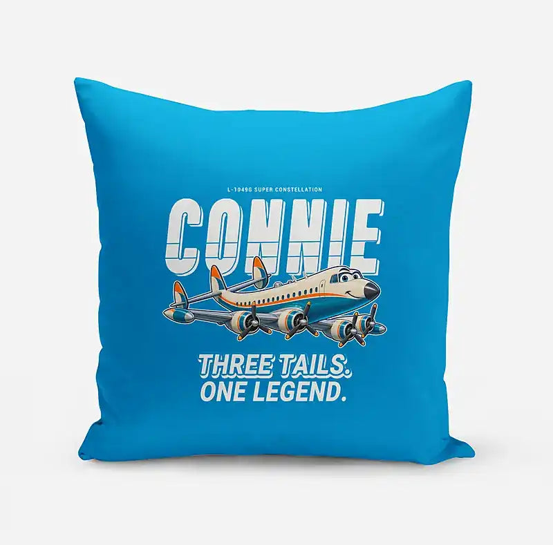 L-1049G Super Constellation - Cartoon - Pillow - Turquoise