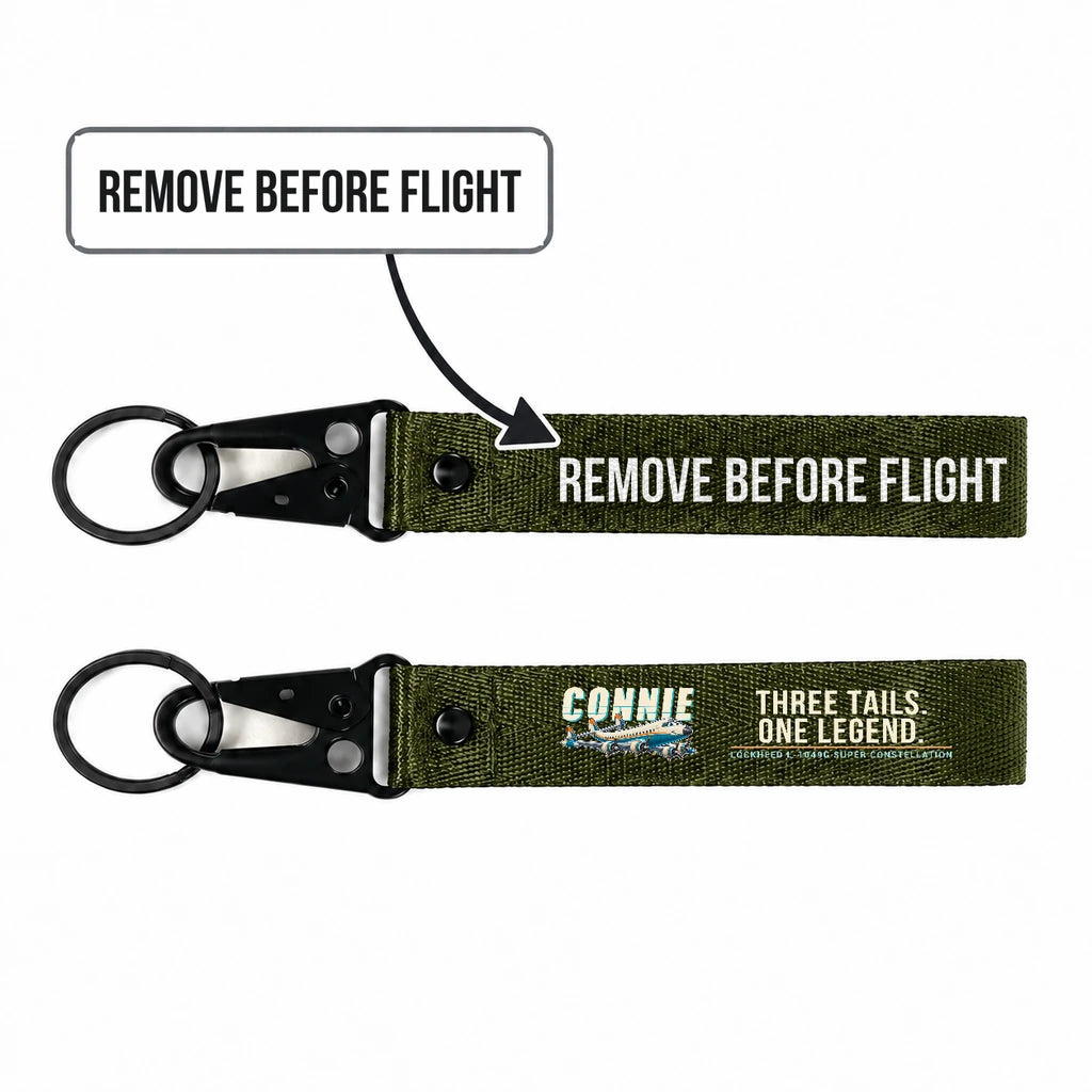 L-1049G Super Constellation Hawk-Shaped Key Chains - Dark Green - Cartoon - Remove Before Flight