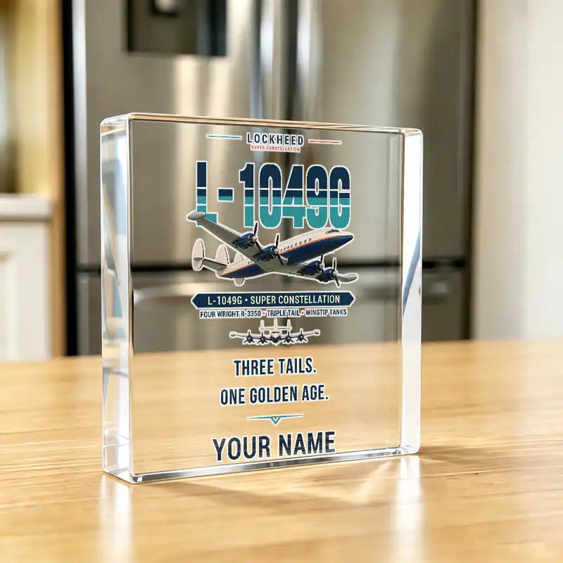 L-1049G Super Constellation - Crystal Ornament - Original + Name - Kitchen
