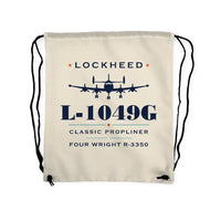 Thumbnail for Lockheed L-1049G Super Constellation - Drawstring Bag - Heritage - Beige