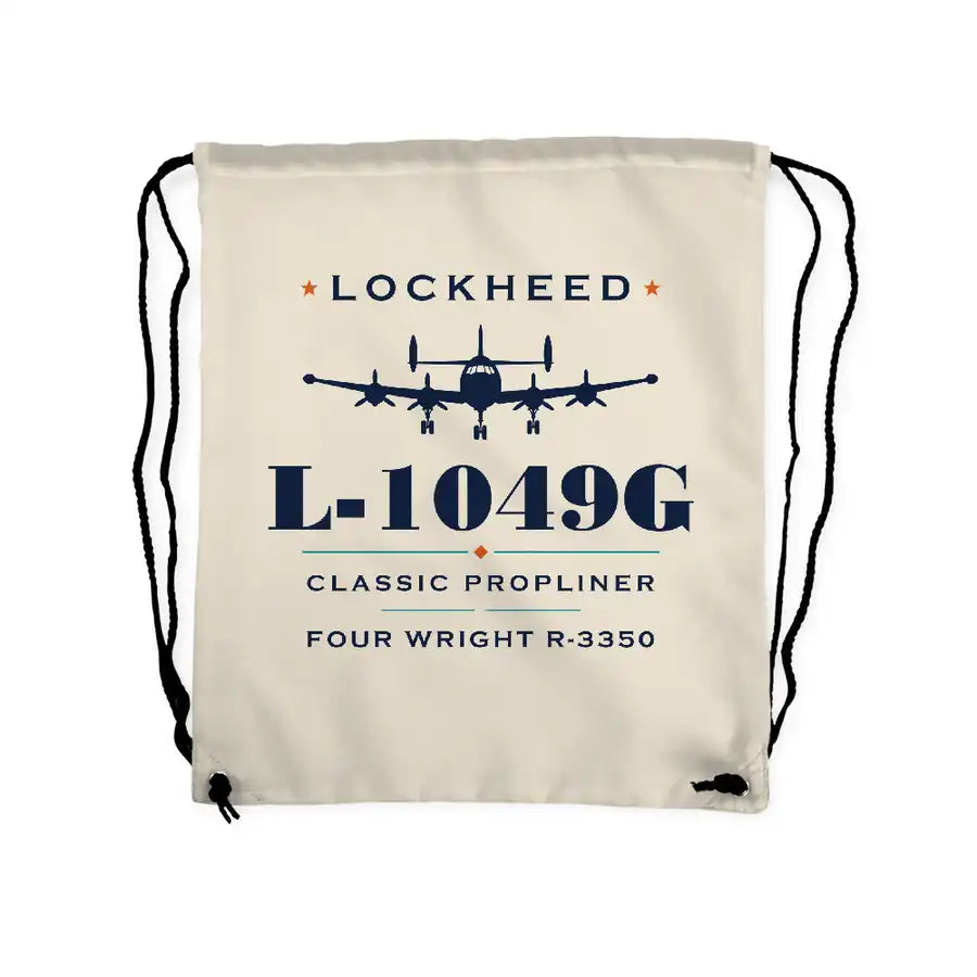 Lockheed L-1049G Super Constellation - Drawstring Bag - Heritage - Beige