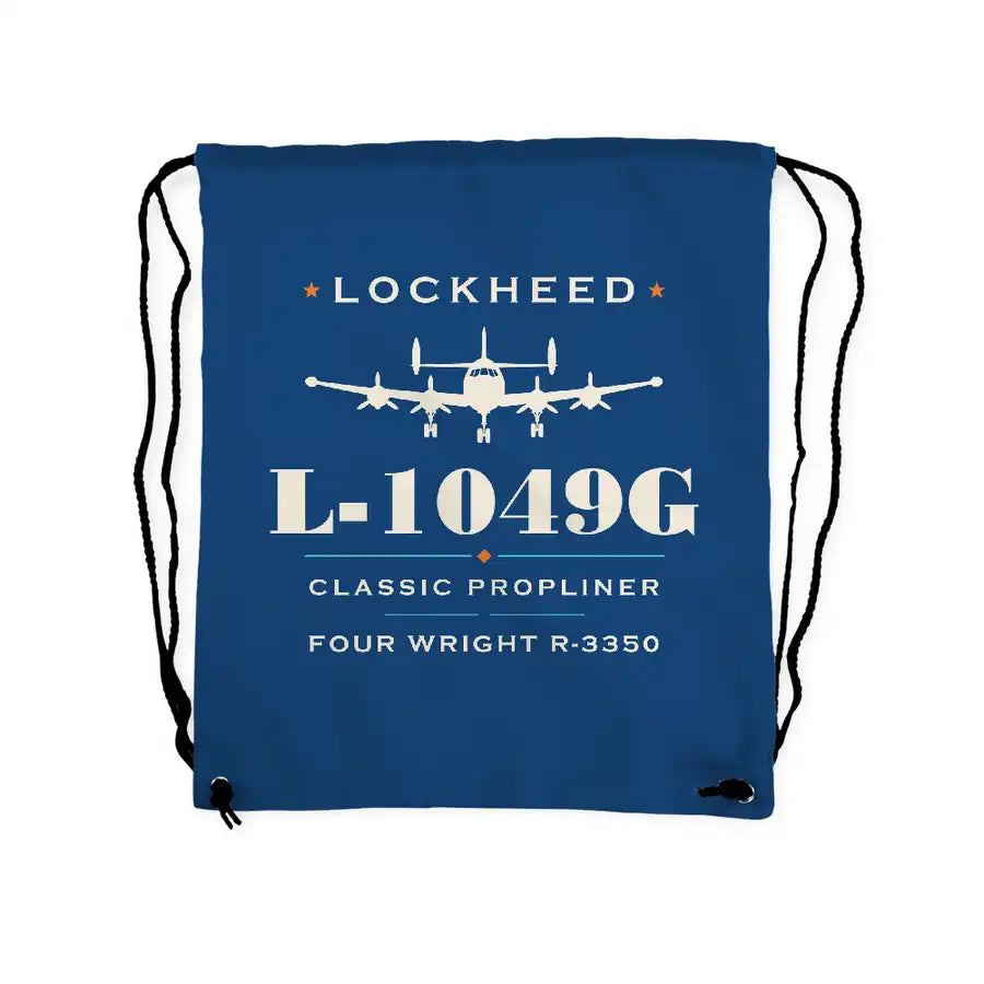 Lockheed L-1049G Super Constellation - Drawstring Bag - Heritage - Blue