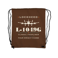 Thumbnail for Lockheed L-1049G Super Constellation - Drawstring Bag - Heritage - Brown