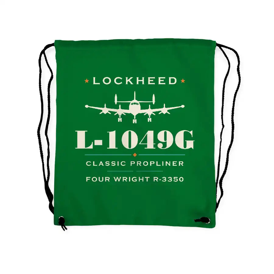 Lockheed L-1049G Super Constellation - Drawstring Bag - Heritage - Green