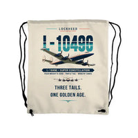 Thumbnail for Lockheed L-1049G Super Constellation - Drawstring Bag - Original - Beige
