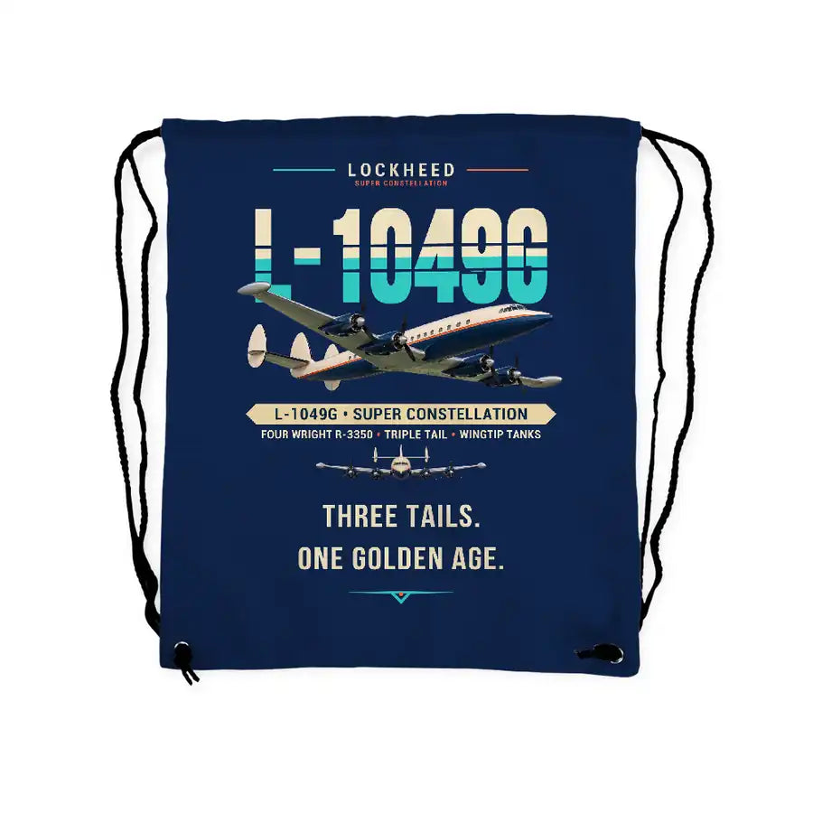 Lockheed L-1049G Super Constellation - Drawstring Bag - Original - Dark Blue