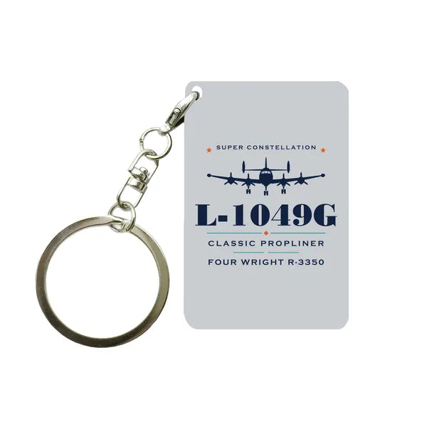 L-1049G Super Constellation - Heritage - Key Chain - Light Gray