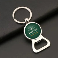 Thumbnail for L-1049G Super Constellation - Heritage + Name - Bottle Opener Key Chain - Dark Green