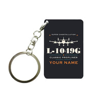 Thumbnail for L-1049G Super Constellation - Heritage + Name - Key Chain - Black