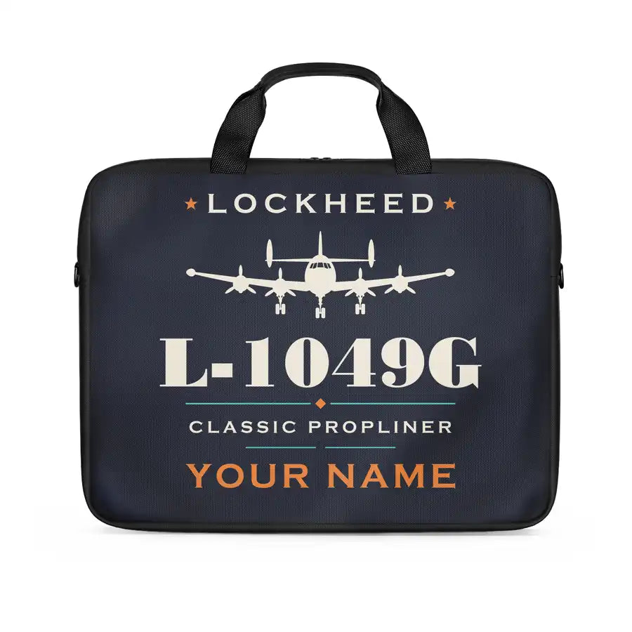 Lockheed L-1049G Super Constellation - Heritage + Name - Laptop Bag