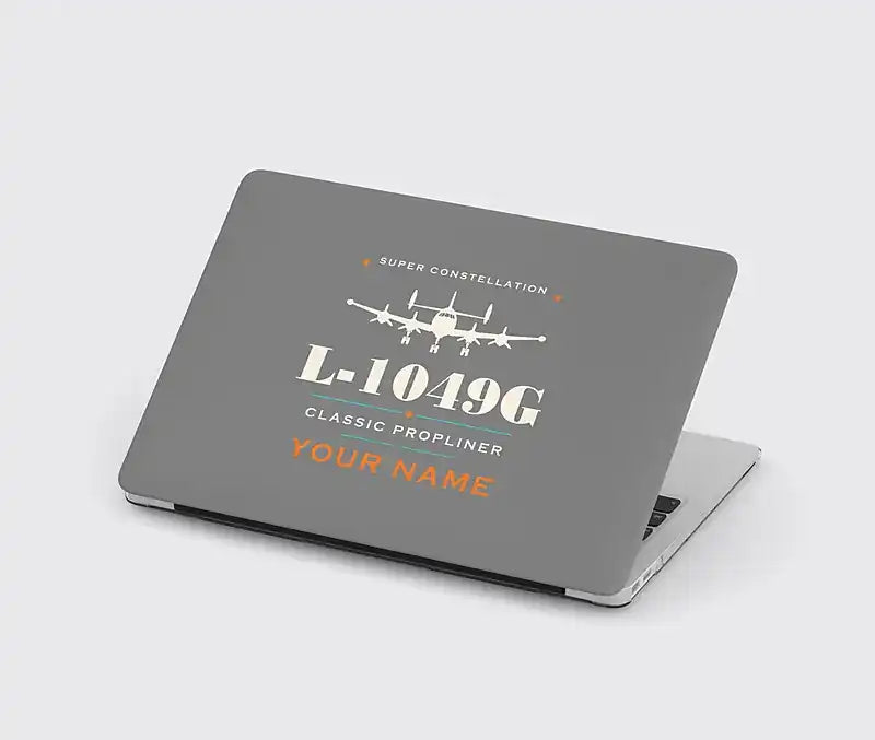 L-1049G Super Constellation - Heritage + Name - MacBook Case - Gray