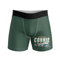 Thumbnail for Lockheed L-1049G Super Constellation - Men Boxers - Cartoon - Dark Green